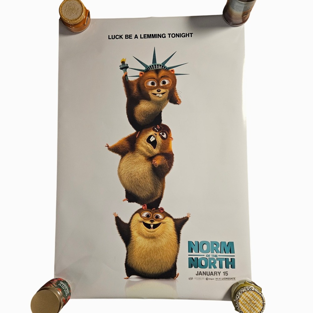 Norm of the North 27x40 2015 Promo Movie Poster Rob Schneider Heather Graham D/S